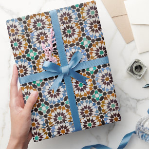 Papel De Regalo Tones de tierra retro vintage a mediados del siglo