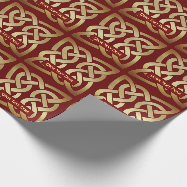 Papel De Regalo Tono de bronce nudo celta (Esquina)