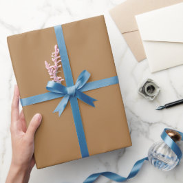 Papel De Regalo Tono de Color Marrón Beige Plano