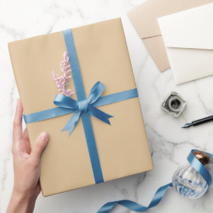 Papel De Regalo Tono de Color Marrón Caramelo Plano