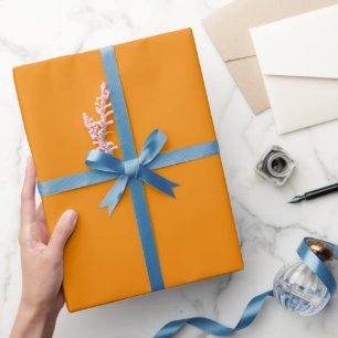 Papel De Regalo Tono de color naranja giro naranja tangerina lisa