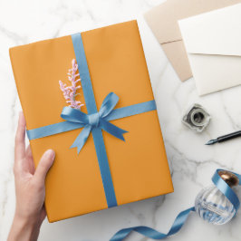Papel De Regalo Tono de color naranja resplandor de cosecha lisa