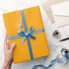 Papel De Regalo Tono de color naranja sólido plano