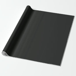 Papel De Regalo Tono de Color Negro Suave Plano