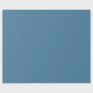 Papel De Regalo Tono de pastel azul sólido minimalista profesional