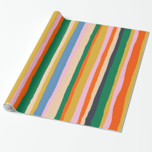 Papel De Regalo Tonos de verano coloridos Patrón pintado