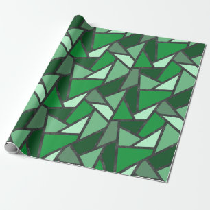Papel De Regalo Tonos de vidrio de color verde manchado