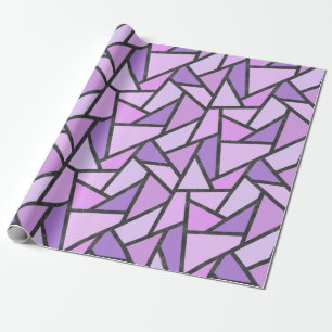 Papel De Regalo Tonos de vidrio manchado de lilas