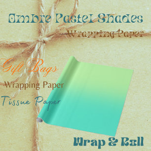 Papel de regalo tonos pastel Ombre