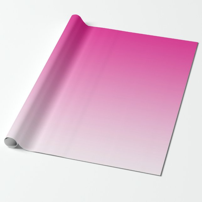 Papel De Regalo Tonos rosados de Ombre (Desenrollado)