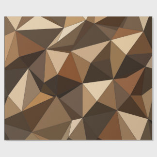 Papel de regalo tonos tierra Geométrico Low Poly