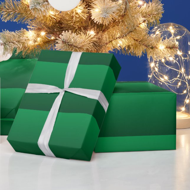 Papel De Regalo Tonos Verde Bosque (Vacaciones)