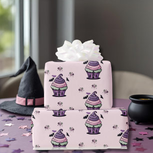 Papel De Regalo Tonto lindo pastel y Lollipops patrón de murciélag
