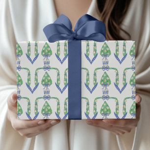 Papel De Regalo Topiaria de ostras costeras en acuarela