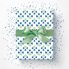 Papel De Regalo Topsy Tulip en Azul y Verde