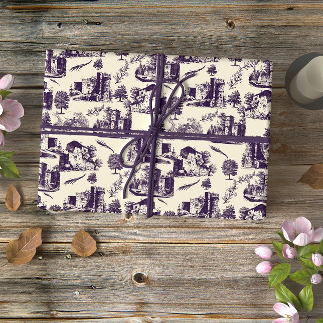 Papel De Regalo Toque De Paisaje De Eggplant (Subido por el creador)