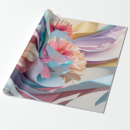 Papel De Regalo Torbellino de Flor Pastel