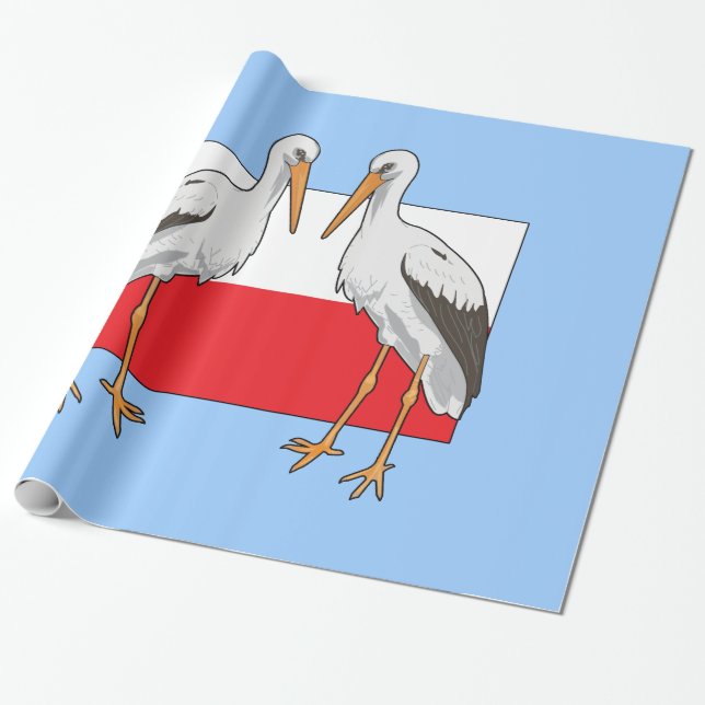Papel De Regalo Tormenta blanca polaca - niño (Desenrollado)