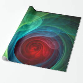 Papel De Regalo Tormenta roja Floral Moderno Resumen Patrón de col