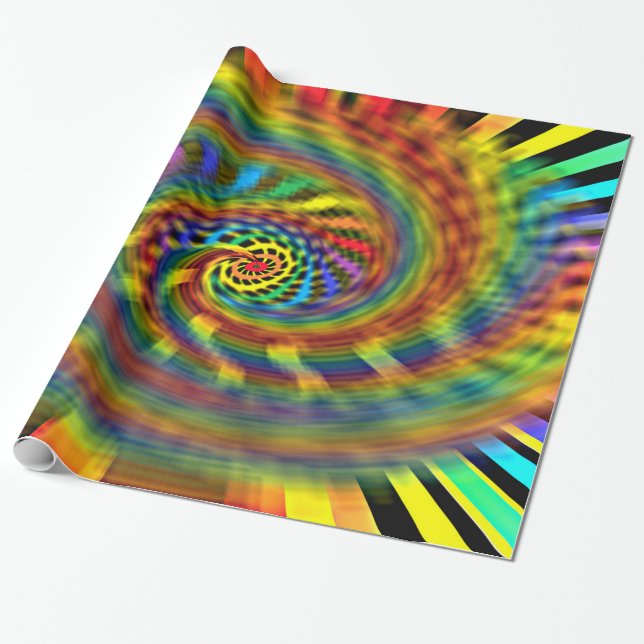 Papel De Regalo Tornado Arcoíris (Desenrollado)