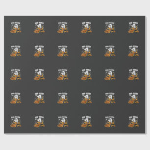 Papel De Regalo Toro Dozer Fantasma de Halloween_1