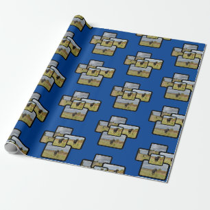 Papel De Regalo Toro Negro en Fuga,
