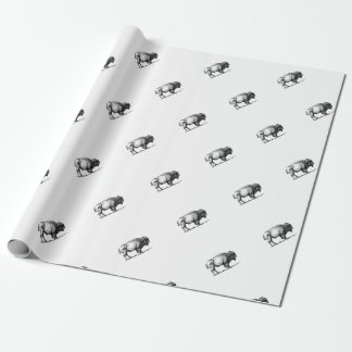Papel De Regalo toro rollizo del búfalo