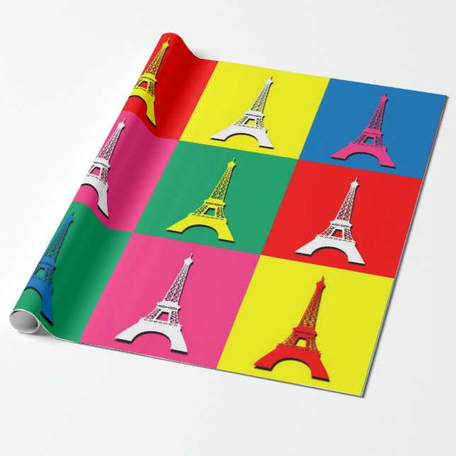 Papel De Regalo Torre Eiffel (Desenrollado)