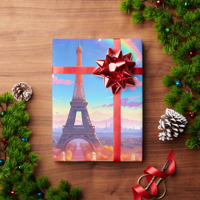 Papel De Regalo Torre Eiffel de París (Regalo de vacaciones)