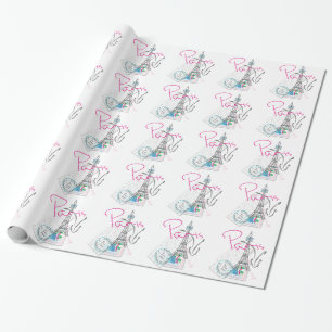 Papel De Regalo Torre Eiffel de París con amor