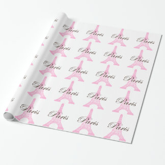 Papel De Regalo Torre Eiffel de París en rosa