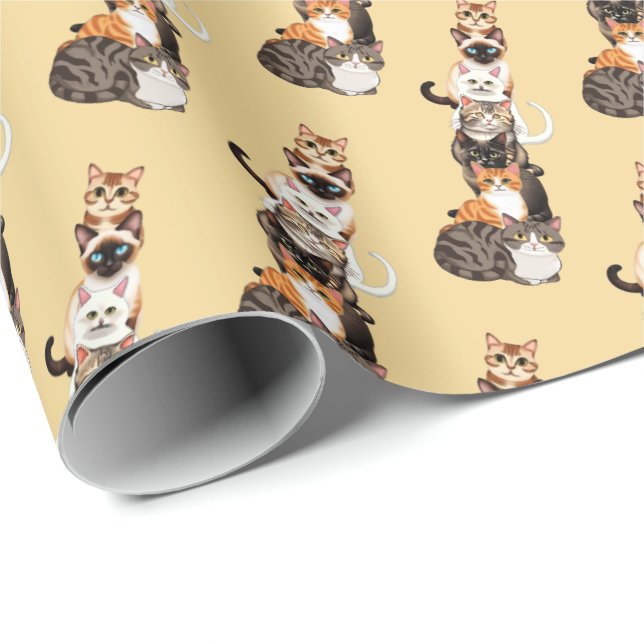 Papel De Regalo Torre felina del pilar del gato (Esquina del rollo)