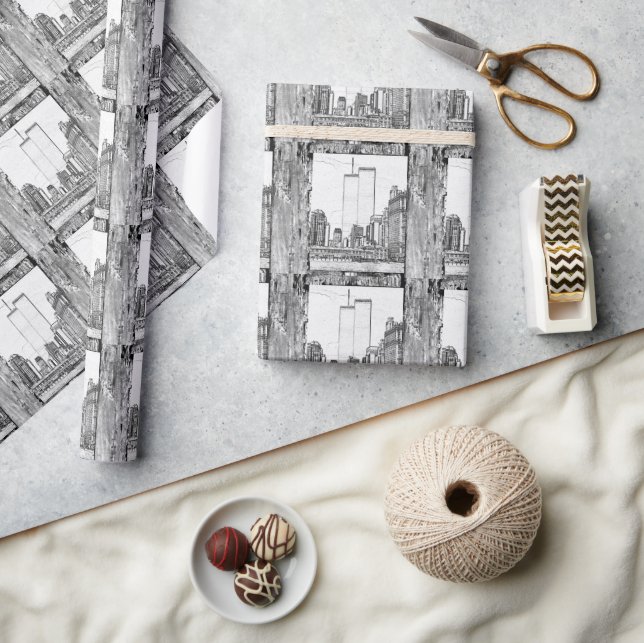 Papel De Regalo Torres gemelas (Artesanía)