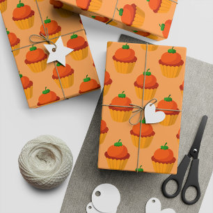 Papel De Regalo Torta de calabaza para regalo de otoño