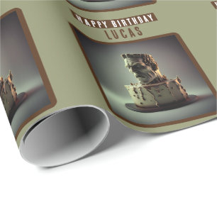 Papel De Regalo Torta de chocolate Frankenstein Head