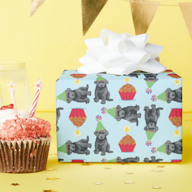 Papel De Regalo Torta de cumpleaños Bouvier des Flandres (Fiesta de cumpleaños )