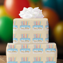 Papel De Regalo Torta de Cumpleaños Chic Regalo de Negocios Person