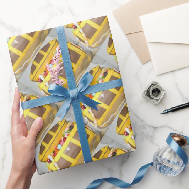 Papel De Regalo Torta del cofre del tesoro (Regalar)