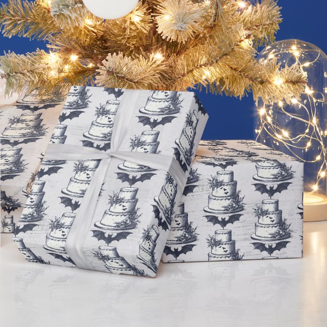 Papel De Regalo Torta Murciélago (Vacaciones)