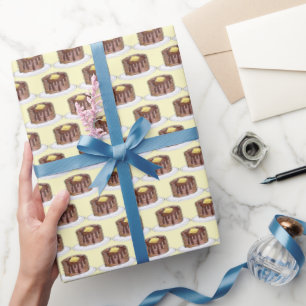 Papel De Regalo Tortas de crepes Flapjack Jarabe de pila corta