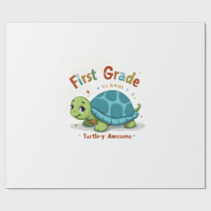 Papel De Regalo Tortuga de primer grado increíble Camiseta de vuel