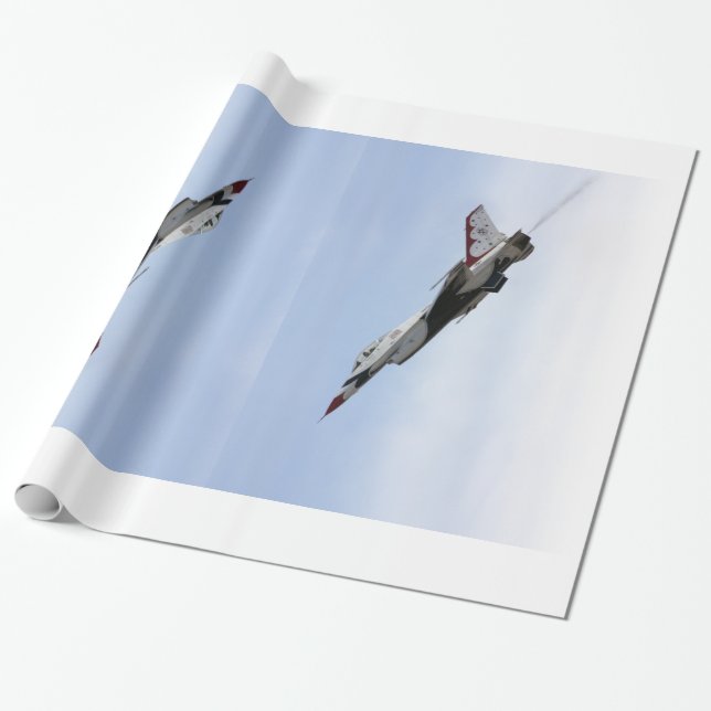 Papel De Regalo Tortuga F-16 en vuelo (Desenrollado)