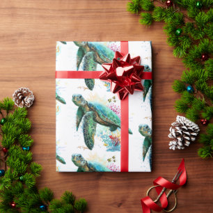 Papel De Regalo Tortuga marina bajo el agua Estilo