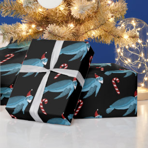 Papel De Regalo Tortuga marina de los navidades