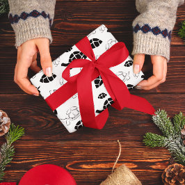 Papel De Regalo Tortuga negra y blanca