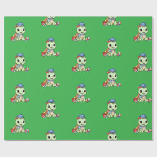 Papel De Regalo Tortuga Pequeña Linda