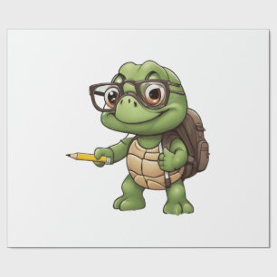 Papel De Regalo Tortuga vuelve a la escuela