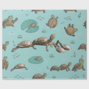 Papel De Regalo Tortugas