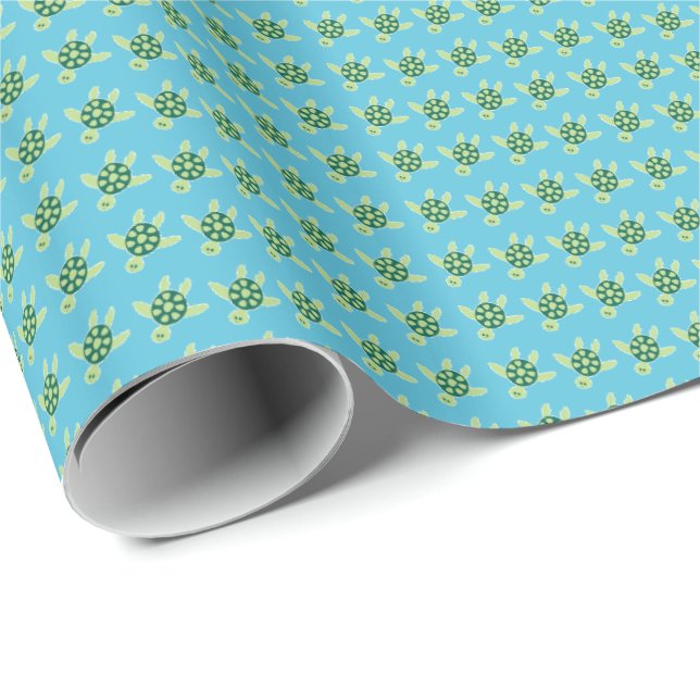 Papel De Regalo Tortugas (Esquina del rollo)