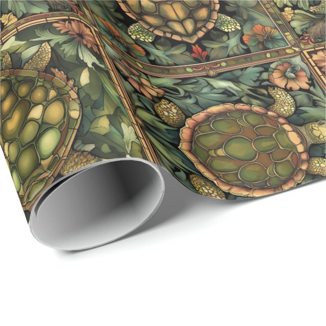 Papel De Regalo Tortugas (Esquina del rollo)